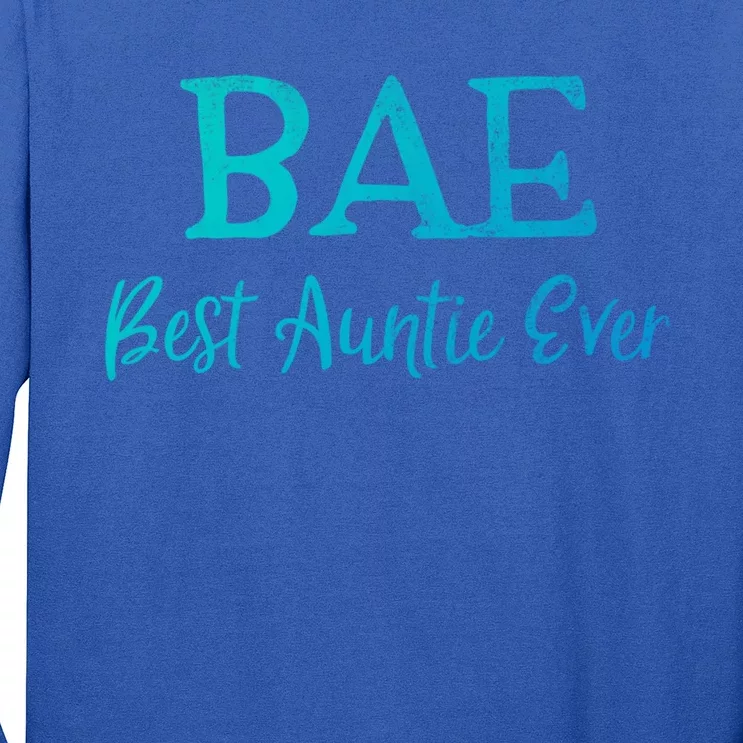 Bae Best Auntie Ever Aunt Christmas Mothers Day Gift Long Sleeve Shirt