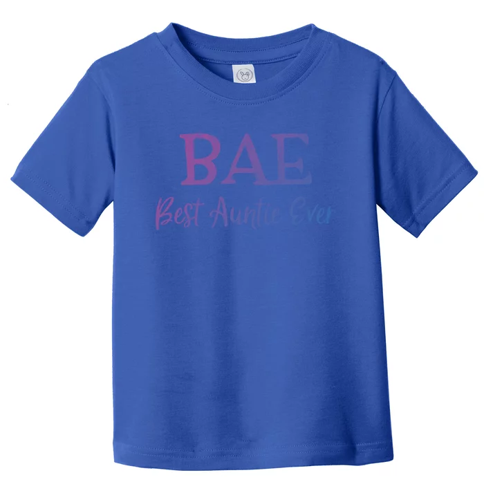 Bae Best Auntie Ever Aunt Christmas Mothers Day Gift Toddler T-Shirt