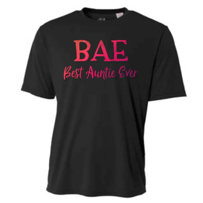 Bae Best Auntie Ever Aunt Christmas Mothers Day Gift Cooling Performance Crew T-Shirt