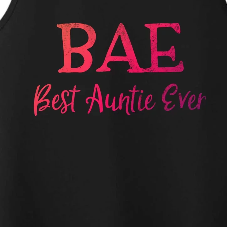 Bae Best Auntie Ever Aunt Christmas Mothers Day Gift Performance Tank