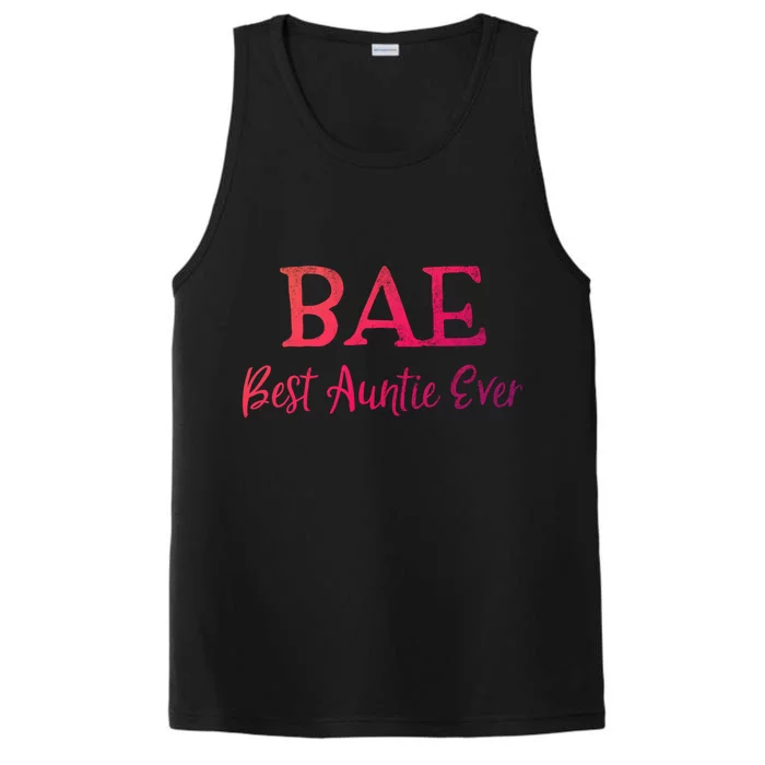 Bae Best Auntie Ever Aunt Christmas Mothers Day Gift Performance Tank