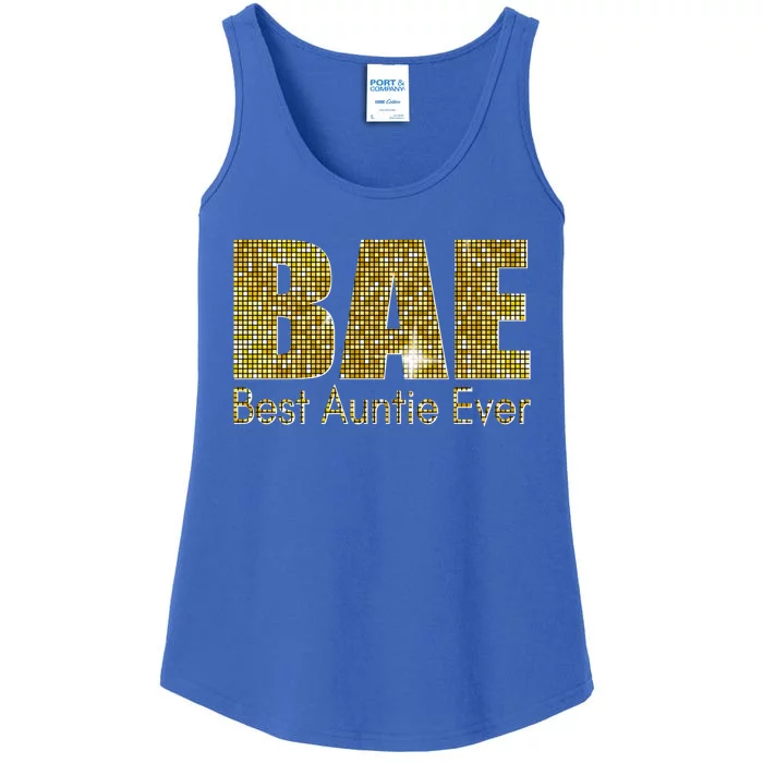 Bae Best Auntie Ever Aunty Gift Ladies Essential Tank