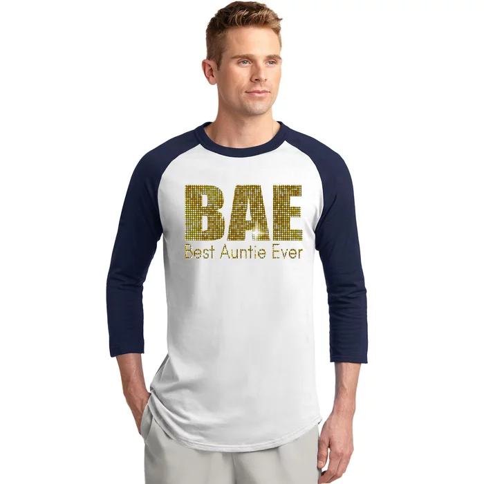 Bae Best Auntie Ever Aunty Gift Baseball Sleeve Shirt