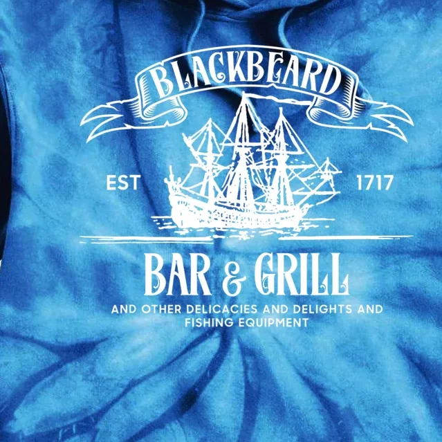 Blackbeard's Bar And Grill Est. 1717 Tie Dye Hoodie