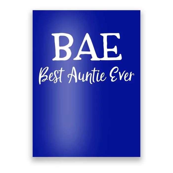 Bae Best Auntie Ever Aunt Mothers Day Christmas Gift Poster