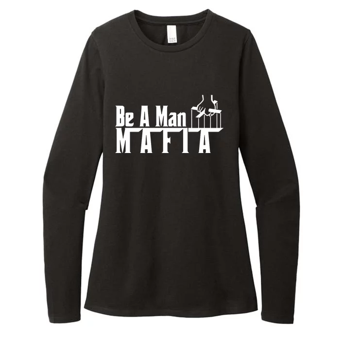 Boston Be A Man Mafia Womens CVC Long Sleeve Shirt