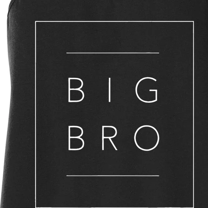 Big Brother Announcemen Promoted To Big Bro Women's Racerback Tank