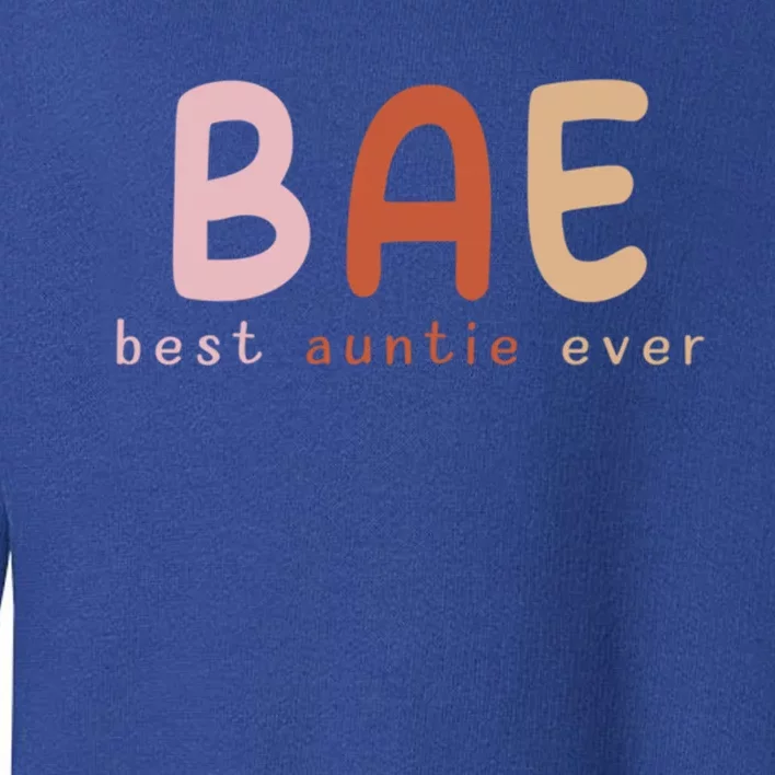 Bae Best Auntie Ever Funny Gift For Aunts And Aunties Meaningful Gift Toddler Sweatshirt