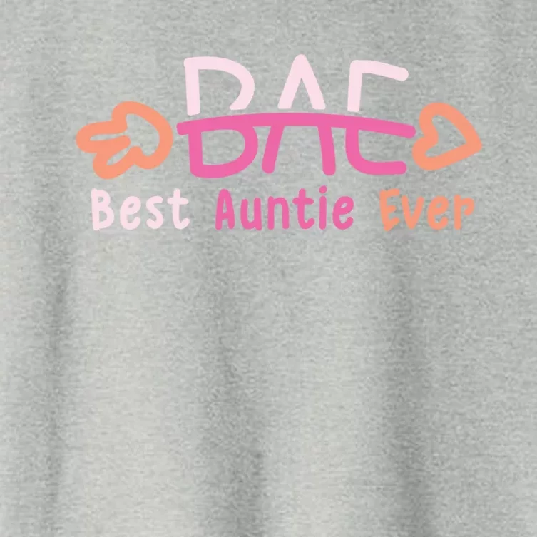 Bae Best Auntie Ever Sweater Gift Women's Crop Top Tee