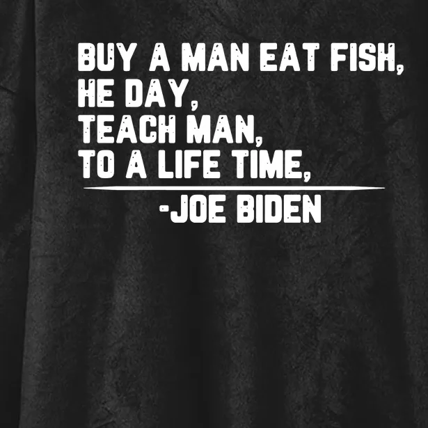 Biden Buy A Man A Fish Hooded Wearable Blanket