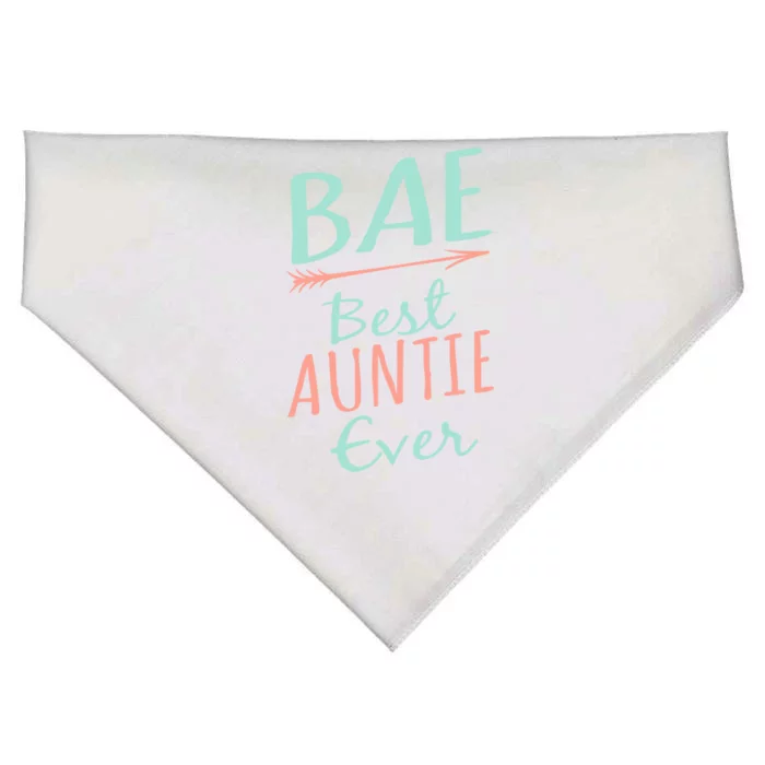 Bae Best Auntie Ever Gift Cute Aunt Gift USA-Made Doggie Bandana