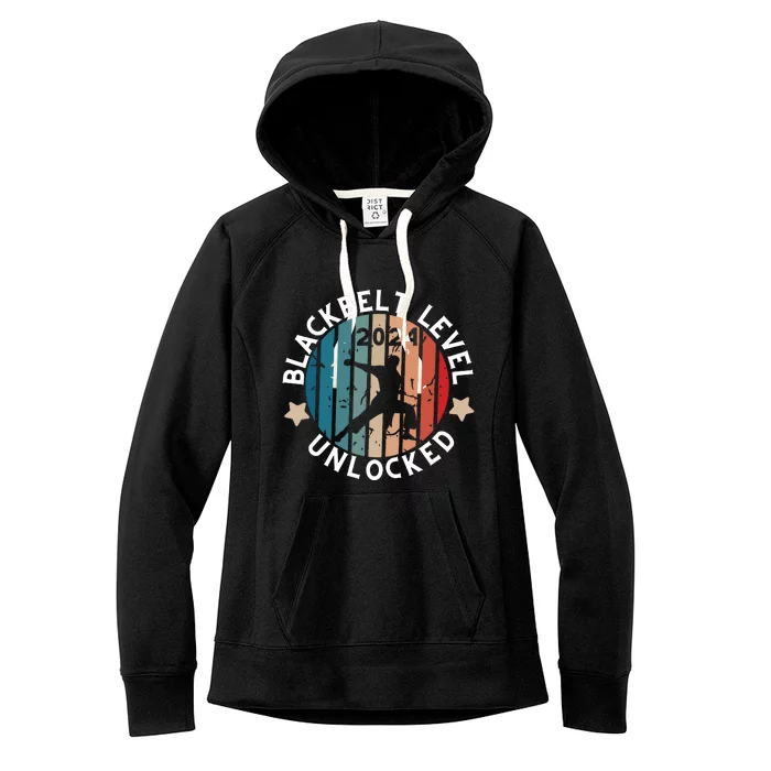 Black Belt Achievement Gift Martial Artskarate Women's Fleece Hoodie