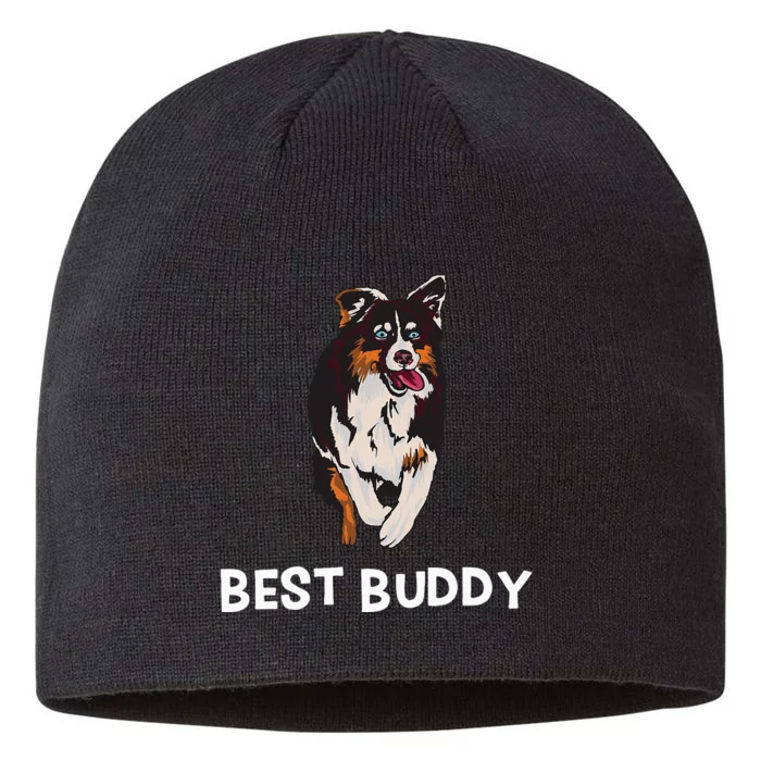 Best Buddy Australian Shepherd Dog Design Aussie 8 1/2in Sustainable Knit Beanie