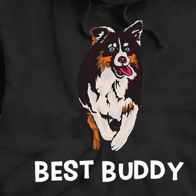 Best Buddy Australian Shepherd Dog Design Aussie Tie Dye Hoodie