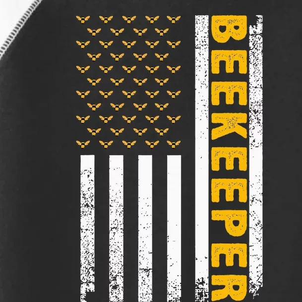 Beekeeper Beekeeping American Flag Bee Lover Toddler Fine Jersey T-Shirt