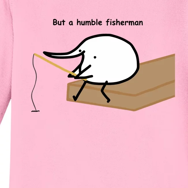 Berdyaboi But A Humble Fisherman Baby Long Sleeve Bodysuit