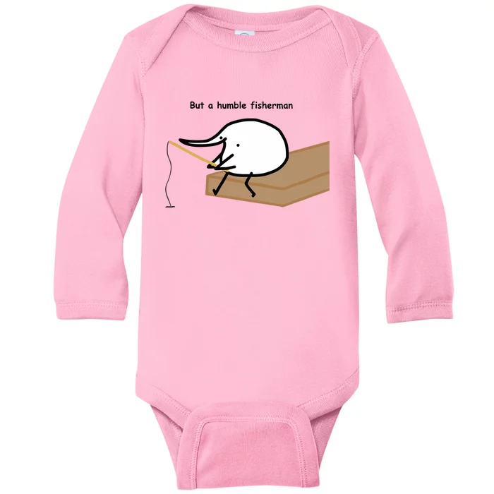 Berdyaboi But A Humble Fisherman Baby Long Sleeve Bodysuit