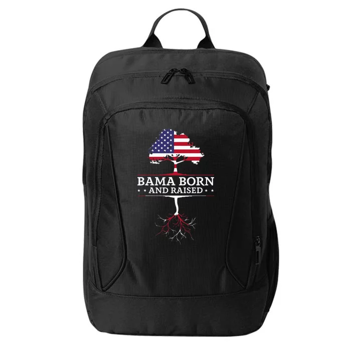 Bama Born And Raised Alabama Home State City Backpack