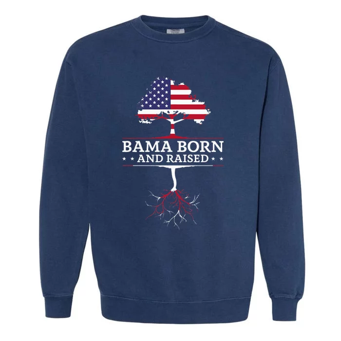 Bama Born And Raised Alabama Home State Garment-Dyed Sweatshirt