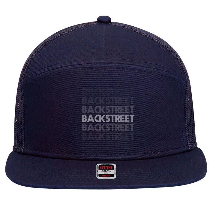 BACKSTREET 7 Panel Mesh Trucker Snapback Hat