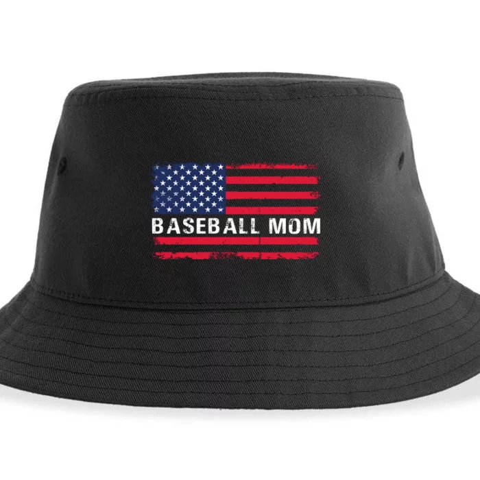 BaseballMomFlagDesign Sustainable Bucket Hat