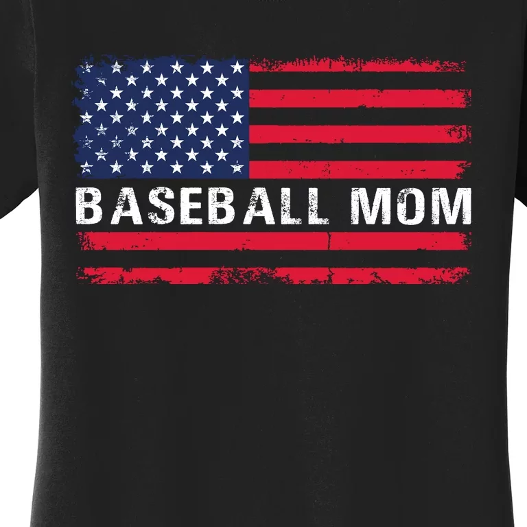 BaseballMomFlagDesign Women's T-Shirt