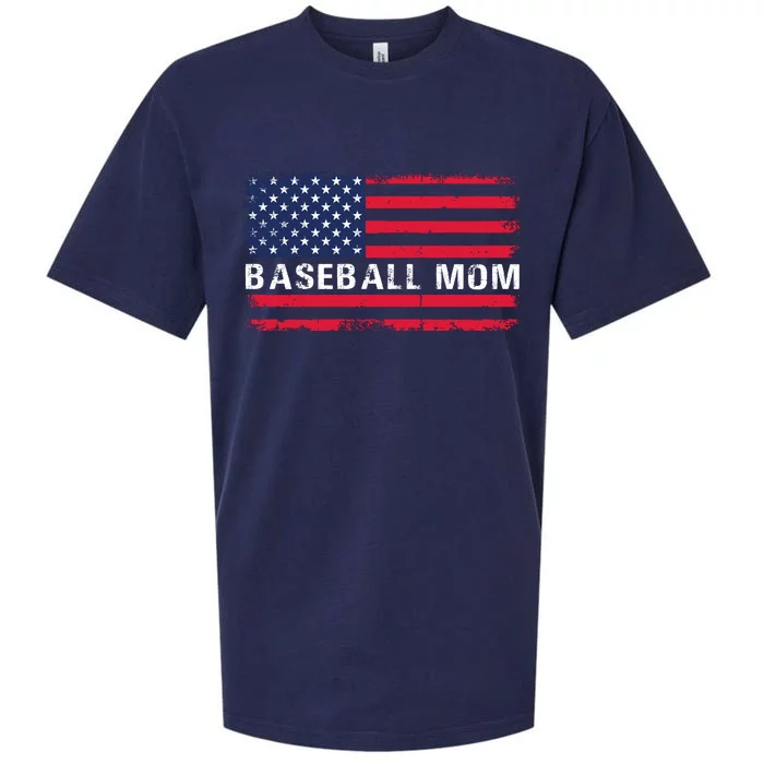 BaseballMomFlagDesign Sueded Cloud Jersey T-Shirt