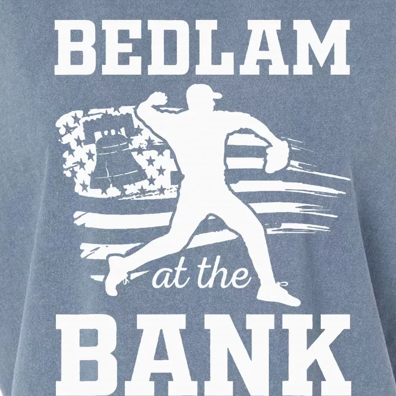 Bedlam Bedlam At The Bank Philadelphia Baseball Garment-Dyed Women's Muscle Tee