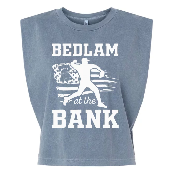 Bedlam Bedlam At The Bank Philadelphia Baseball Garment-Dyed Women's Muscle Tee