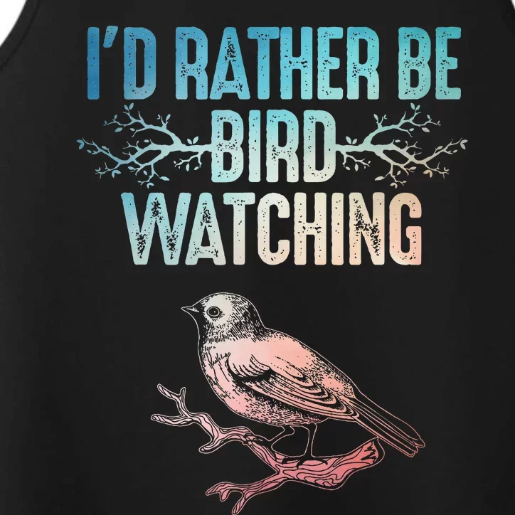 Best Birdwatching Art For Birding Nerd Bird Lovers Performance Tank