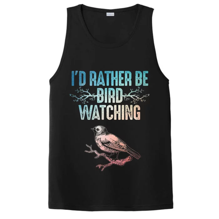 Best Birdwatching Art For Birding Nerd Bird Lovers Performance Tank