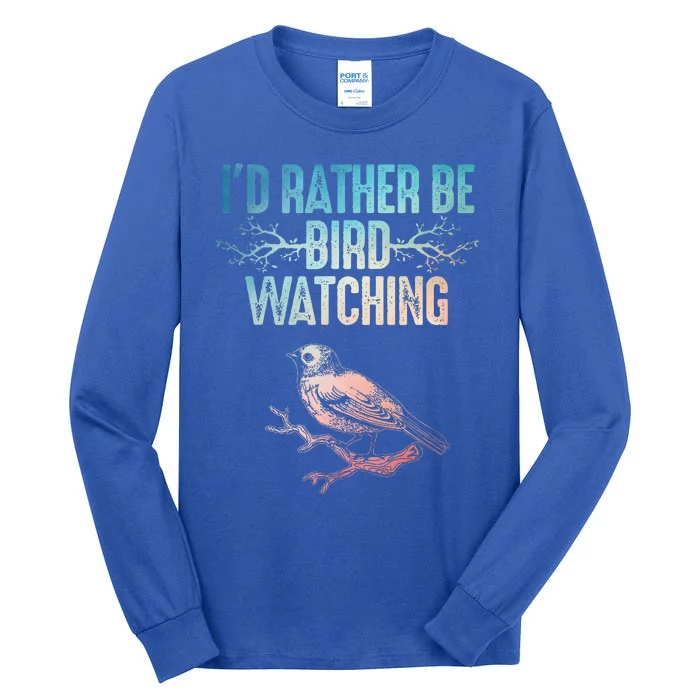 Best Birdwatching Art For Birding Nerd Bird Lovers Tall Long Sleeve T-Shirt