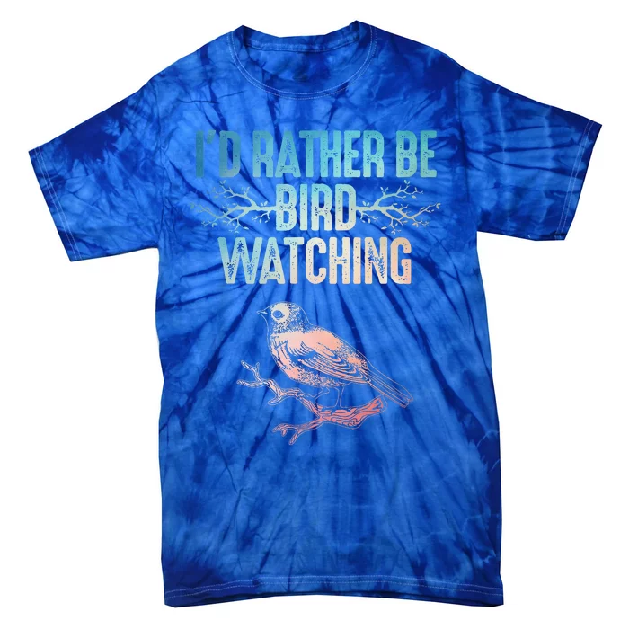 Best Birdwatching Art For Birding Nerd Bird Lovers Tie-Dye T-Shirt