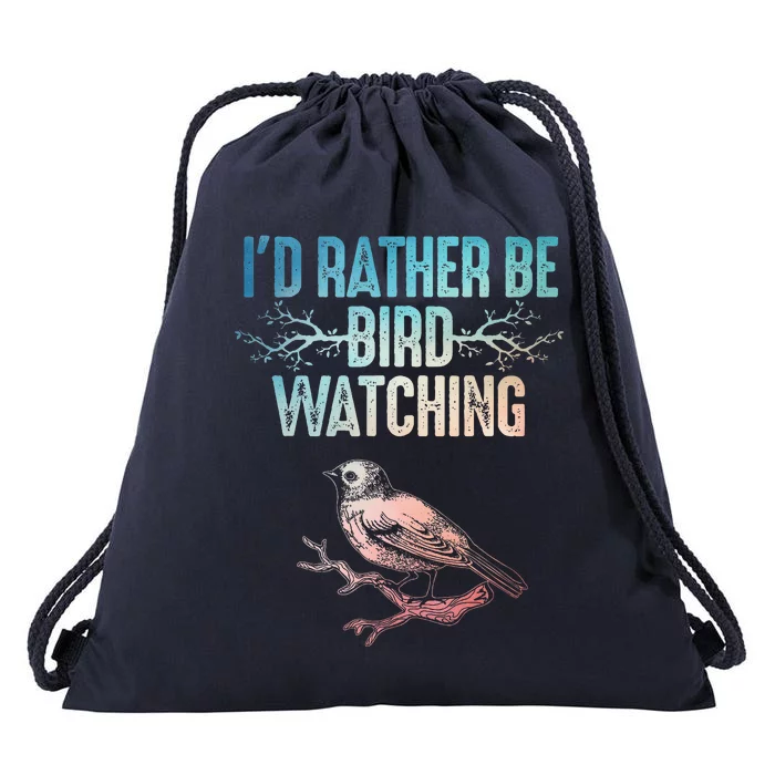 Best Birdwatching Art For Birding Nerd Bird Lovers Drawstring Bag