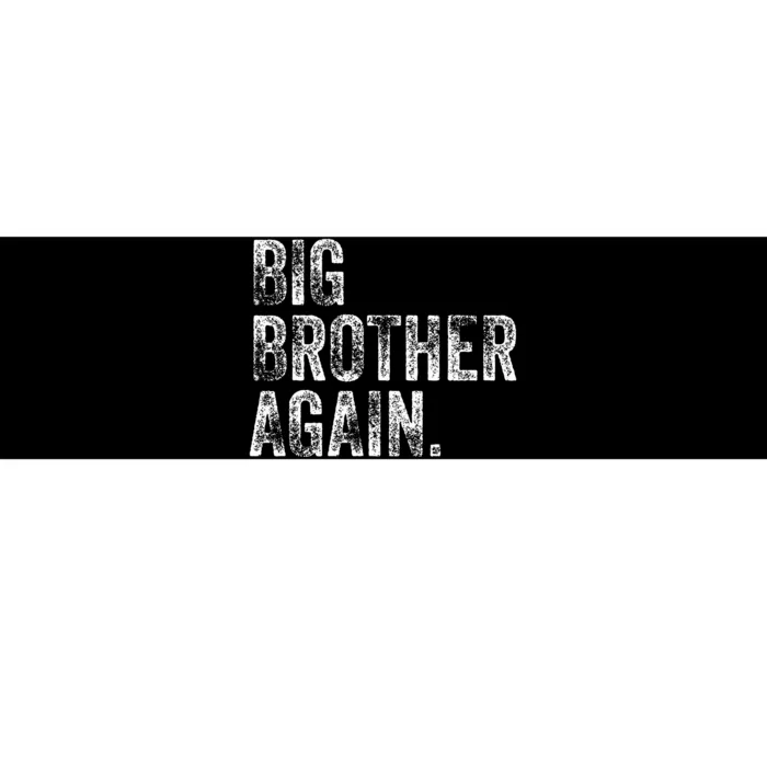 Big Brother Again Bro Promoted To Big Bro Bumper Sticker