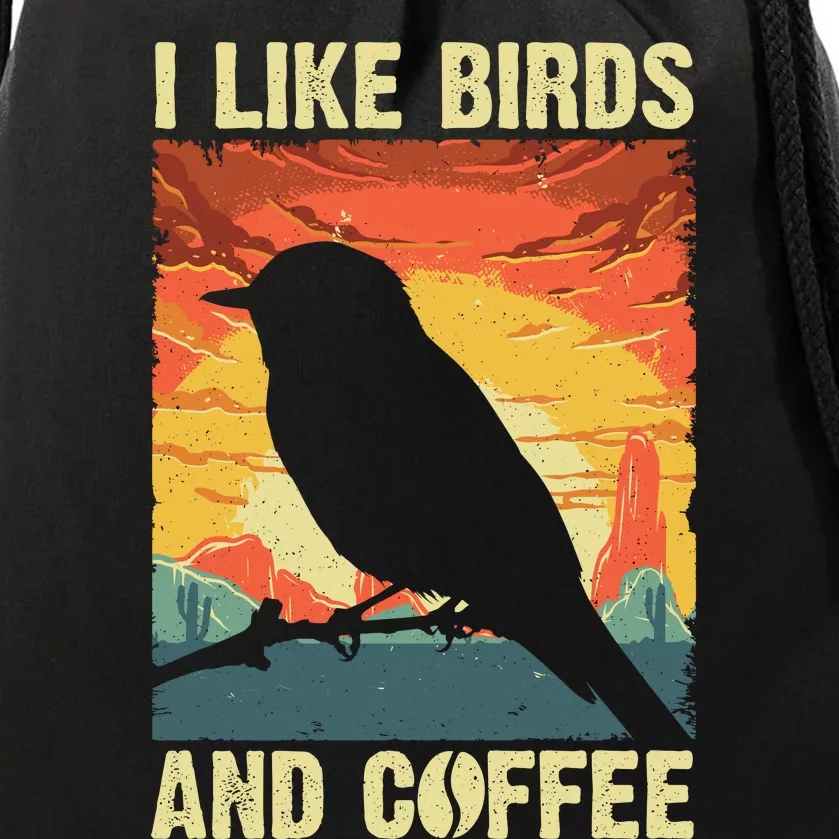 Best Bird Art For Birding Nerd Birder Bird Watcher Drawstring Bag