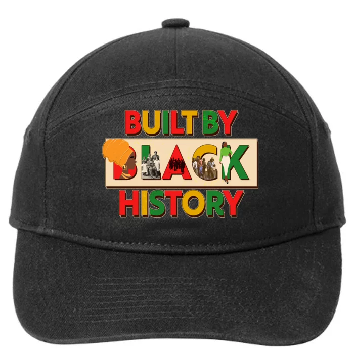 Built By Black History African American Culture 7-Panel Snapback Hat