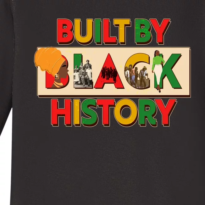 Built By Black History African American Culture Baby Long Sleeve Bodysuit