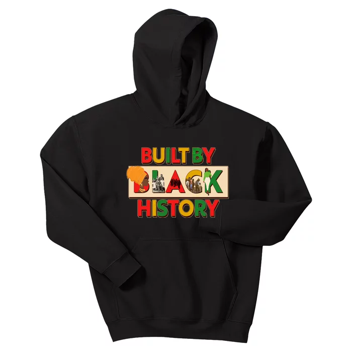 Built By Black History African American Culture Kids Hoodie