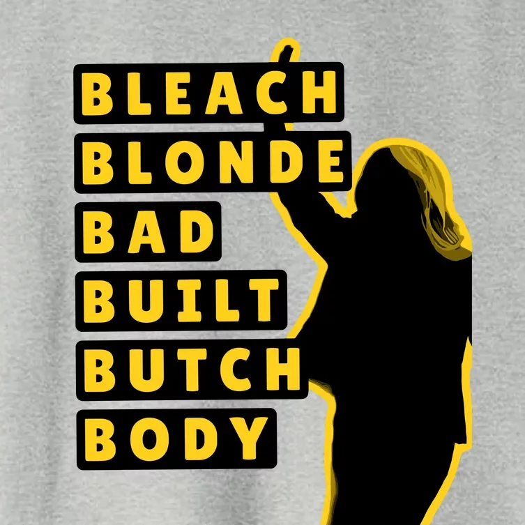 Bleach Blonde Bad Built Butch Body Women's Crop Top Tee