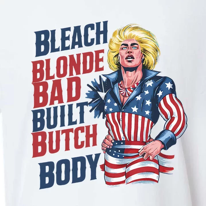 Bleach Blonde Bad Built Butch Body Sueded Cloud Jersey T-Shirt