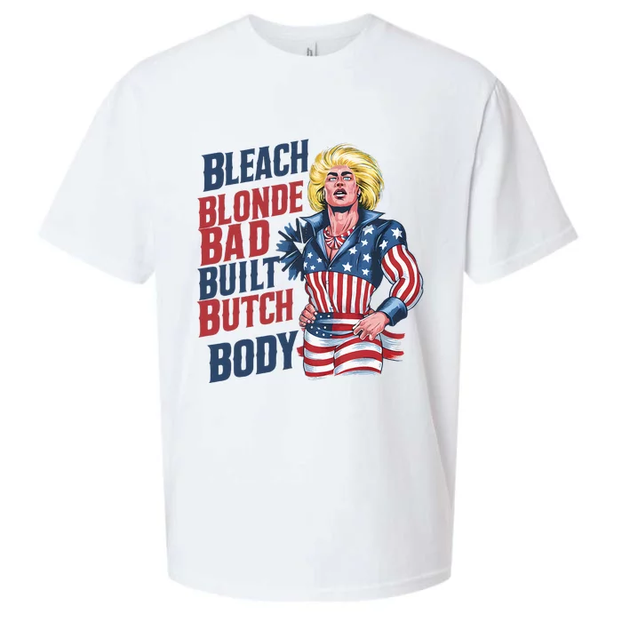 Bleach Blonde Bad Built Butch Body Sueded Cloud Jersey T-Shirt