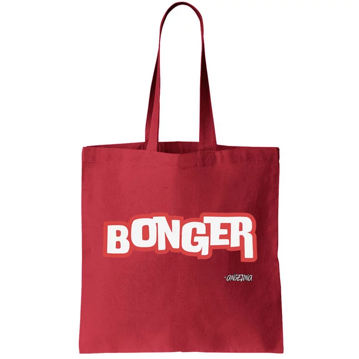 Bonger B Bronx Girl Funny Fun Cool Cute Lingo Fire Red Tote Bag