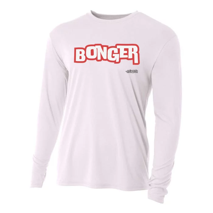 Bonger B Bronx Girl Funny Fun Cool Cute Lingo Fire Red Cooling Performance Long Sleeve Crew