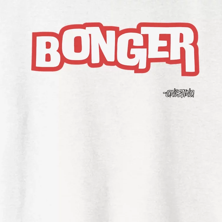 Bonger B Bronx Girl Funny Fun Cool Cute Lingo Fire Red Women's Crop Top Tee