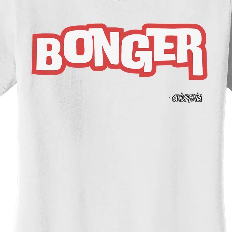 Bonger B Bronx Girl Funny Fun Cool Cute Lingo Fire Red Women's T-Shirt