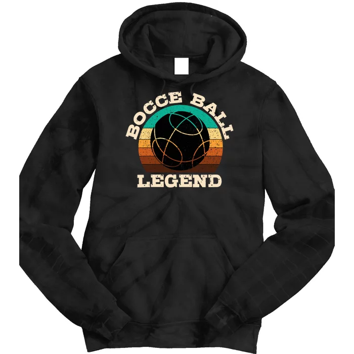 Bocce Ball Boccie Lover Tie Dye Hoodie