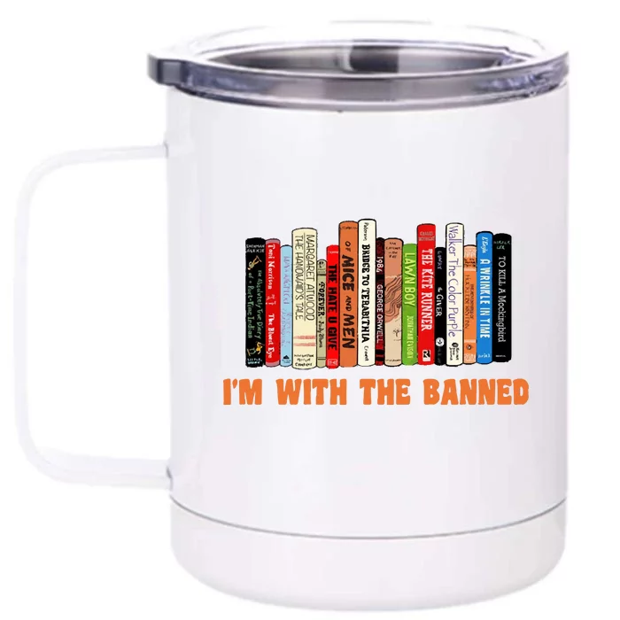 Banned Books Front & Back 12oz Stainless Steel Tumbler Cup