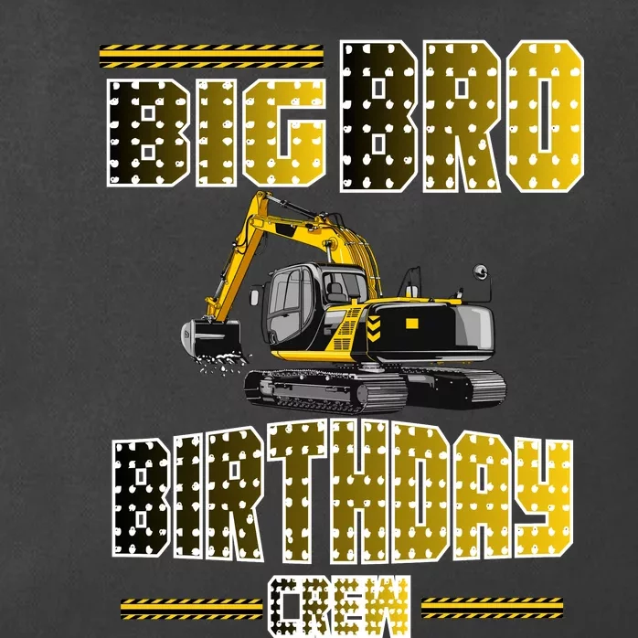 Big Bro Brother Birthday Crew Party Excavator Zip Tote Bag