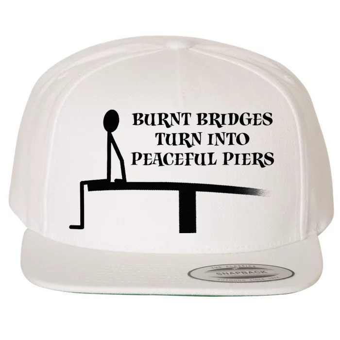 Burnt Bridges Wool Snapback Cap